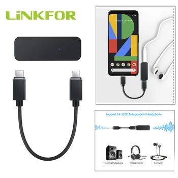 LiNKFOR HIFI DAC Earphone Amplifier USB Type C to 3.5mm Headphone Jack Adapter USB C to 3.5mm DAC Headphone Amplifier AK4452 
LiNKFOR HIFI DAC Earphone Amplifier USB Type C to 3.5mm Headphone Jack Adapter USB C to 3.5mm DAC Headphone Amplifier AK4452