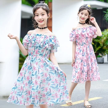 Summer New Floral Print Baby Girls Chiffon Dresses Cute Off Shoulder Loose Kids Beach Wear Fashion Party Princess Long Dresses
Summer New Floral Print Baby Girls Chiffon Dresses Cute Off Shoulder Loose Kids Beach Wear Fashion Party Princess Long Dresses