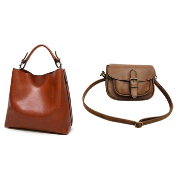 3 Pcs Women Shoulder Bag Pu Leather Fashion Messenger Satchel Tote Crossbody, 2 Pcs Brown & 1 Pcs Dark Brown
3 Pcs Women Shoulder Bag Pu Leather Fashion Messenger Satchel Tote Crossbody, 2 Pcs Brown & 1 Pcs Dark Brown