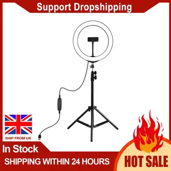 10 Inches Ring Lights with 1.1M Three-legged Support LED Ring Supplementary Light Lamp Practical LED Ring Light
10 Inches Ring Lights with 1.1M Three-legged Support LED Ring Supplementary Light Lamp Practical LED Ring Light