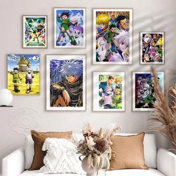 Canvas Wall Stickers Japan Anime TV Play Series Hunter x Hunter Poster Wall Picture Tokyo Cartoon Poster Home Room Wall Decor