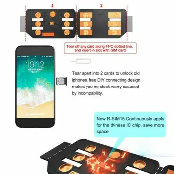 Universal R-SIM15 SIM Nano Unlock Card Case Holder with R-SIM Dongle Upgrade Program for IOS13
Universal R-SIM15 SIM Nano Unlock Card Case Holder with R-SIM Dongle Upgrade Program for IOS13