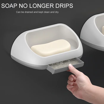 Bathroom Accessories Plastic Box Soap Toothbrush Box Dish Holder Drain Rack Bathroom Shower Accessory
Bathroom Accessories Plastic Box Soap Toothbrush Box Dish Holder Drain Rack Bathroom Shower Accessory