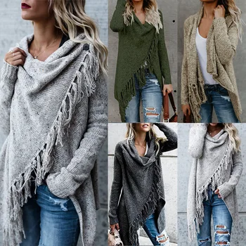 large women's tassel knitted sweater coat
large women's tassel knitted sweater coat