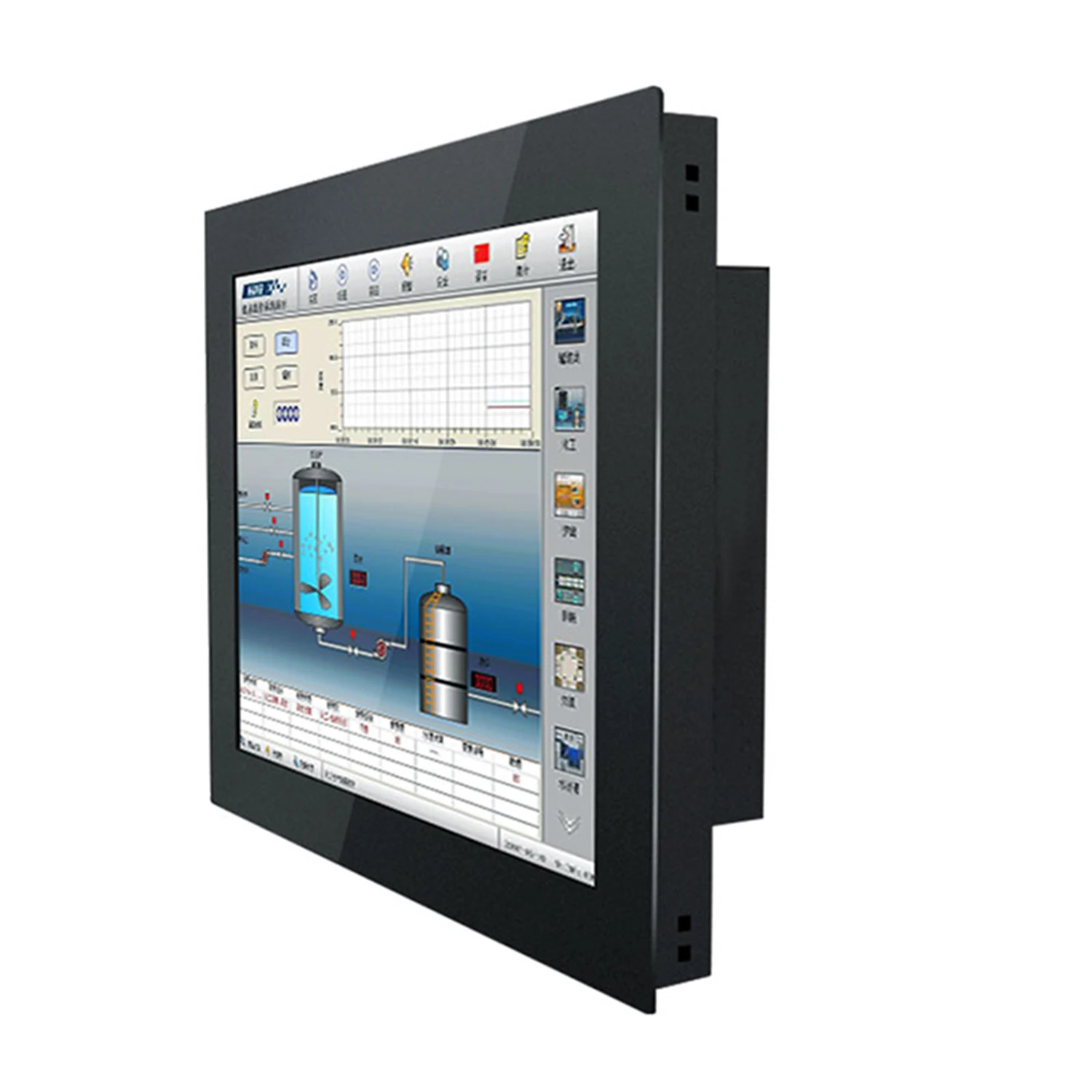 

10" 12 15 17 Inch Embedded Industrial Mini Tablet PC Panel Monitor with Resistive Touch Screen LCD Monitor with DVI Interface