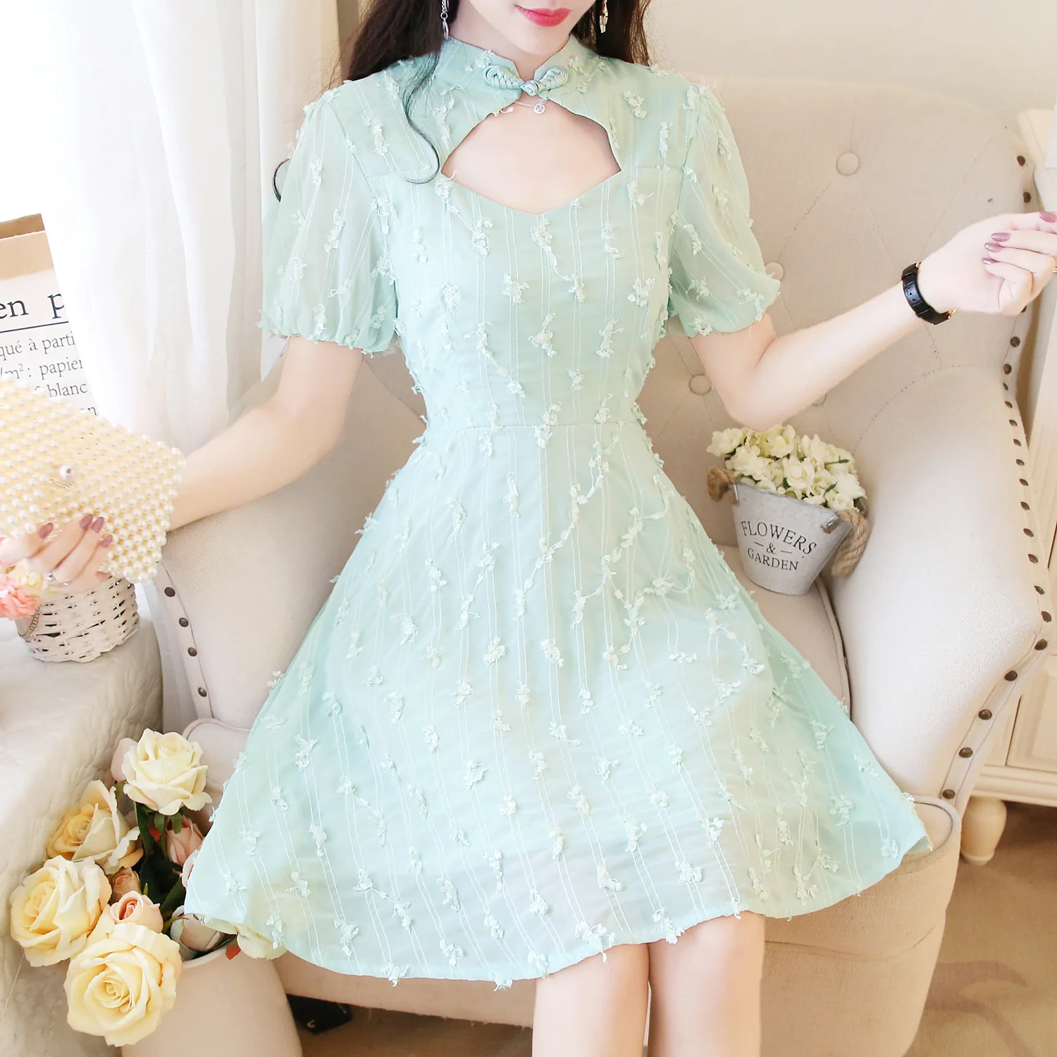 Chinese Clothing Improved Dress Hipster Very Fairy of Women Cheongsam Skirt
Chinese Clothing Improved Dress Hipster Very Fairy of Women Cheongsam Skirt