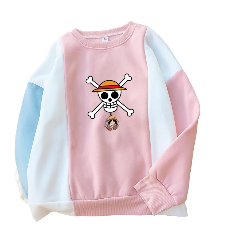 ONE PIECE Anime Hoodies Women Autumn Winter Fleece Thicken O-neck Spell Color Splicing Sweatshirts Casual Streetwear Kawaii Tops
ONE PIECE Anime Hoodies Women Autumn Winter Fleece Thicken O-neck Spell Color Splicing Sweatshirts Casual Streetwear Kawaii Tops