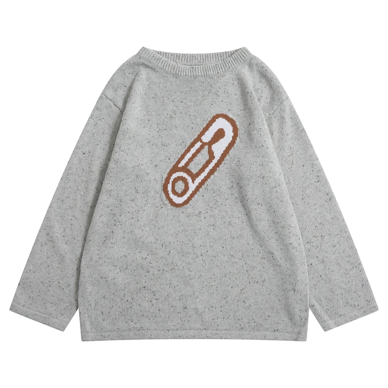 Autumn New Design Women Pullover Sweaters Loose O Neck Preppy Style Grey Knit Pullovers Jumpers Top Return Needle Jacquard
Autumn New Design Women Pullover Sweaters Loose O Neck Preppy Style Grey Knit Pullovers Jumpers Top Return Needle Jacquard