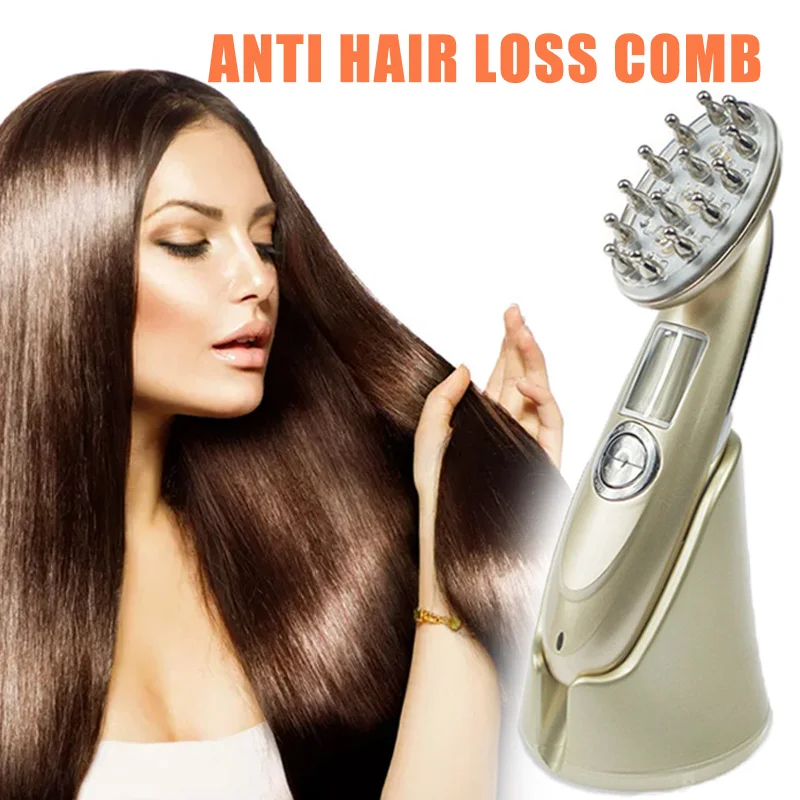 Ems Microcurrent Radio Frequency Vibration Massage Comb Electric Laser Hair Growth Comb Infrared Massage Comb Hair Care Tools
Ems Microcurrent Radio Frequency Vibration Massage Comb Electric Laser Hair Growth Comb Infrared Massage Comb Hair Care Tools