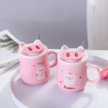 Pink Pig Mobile Phone Bracket Ceramic Mug Cute Cartoon Water Cup Student Couple Coffee Cup Gift Mug
Pink Pig Mobile Phone Bracket Ceramic Mug Cute Cartoon Water Cup Student Couple Coffee Cup Gift Mug