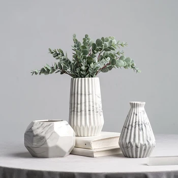 Nordic Marbling ceramic vase creative crafts Geometric vases jarrones decorativos modern flower vase home wedding decoration
Nordic Marbling ceramic vase creative crafts Geometric vases jarrones decorativos modern flower vase home wedding decoration