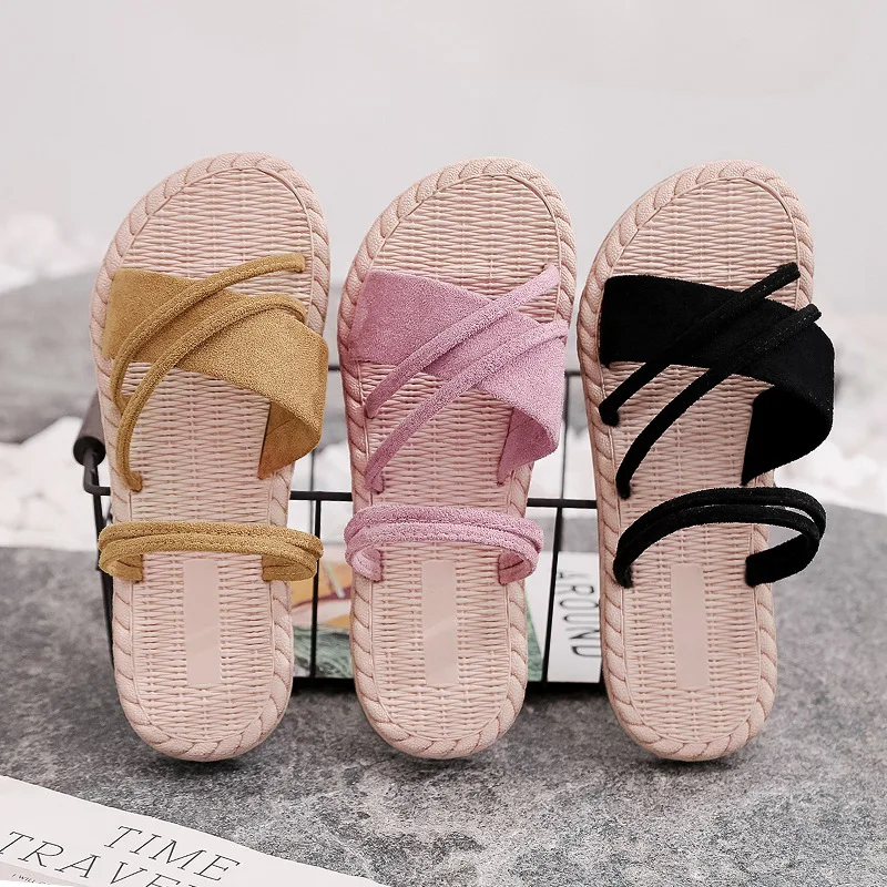 Casual Plain Linen Slippers Women Flax Slippers Summer Beach Ladies Shoes Sandals Elegant Holiday Playa Straw Dames Flip Flops
Casual Plain Linen Slippers Women Flax Slippers Summer Beach Ladies Shoes Sandals Elegant Holiday Playa Straw Dames Flip Flops