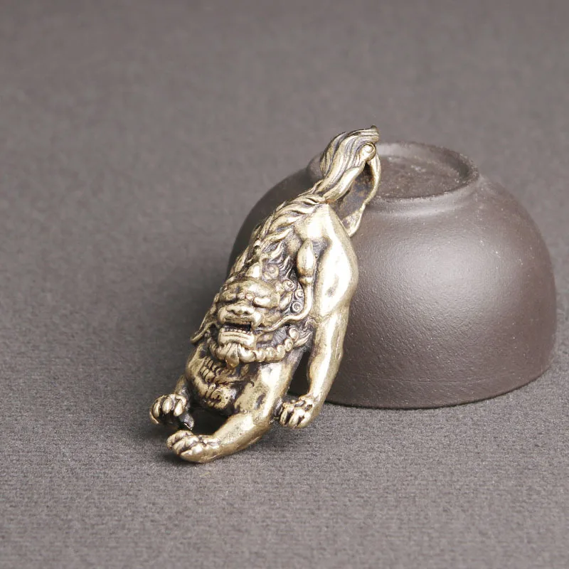 Pure Brass Retro Lucky Beast Figurines Miniatures Home Decor Crafts Copper Wealth Office Desktop Ornaments Keychain Pendant
Pure Brass Retro Lucky Beast Figurines Miniatures Home Decor Crafts Copper Wealth Office Desktop Ornaments Keychain Pendant