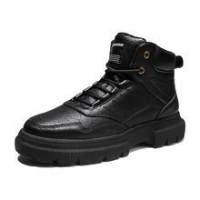 Thick-Soled Fashionable Men's Shoes Autumn and Winter New Height Increasing Martin Boots High-Top Leather Boots Casual
Thick-Soled Fashionable Men's Shoes Autumn and Winter New Height Increasing Martin Boots High-Top Leather Boots Casual