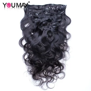Body Wave Clip Ins Natural Wave Clip in Human Hair Extensions Natural Color Clip Ins 7 Pcs/Set Brazilian Virgin Hair You May
Body Wave Clip Ins Natural Wave Clip in Human Hair Extensions Natural Color Clip Ins 7 Pcs/Set Brazilian Virgin Hair You May