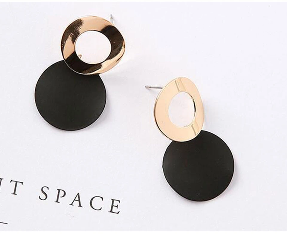 for women personality geometric dangle earring brincos female