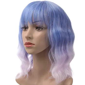 Short Hair Wigs Red Bob Wig with Bangs Pink Blue Fake Hair Cosplay Wig for Daily Use MUMUPI 
Short Hair Wigs Red Bob Wig with Bangs Pink Blue Fake Hair Cosplay Wig for Daily Use MUMUPI
