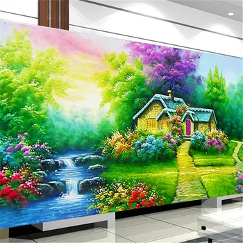 5D DIY Diamond Painting Full Round Spring Garden Cottage Paint with Diamond Cross stitch Kit Picture of Rhinestones Home Decor 
5D DIY Diamond Painting Full Round Spring Garden Cottage Paint with Diamond Cross stitch Kit Picture of Rhinestones Home Decor