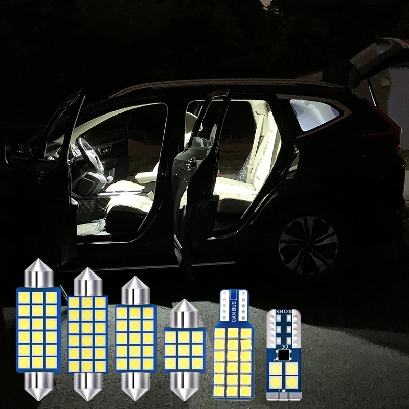 4 шт. Автомобильные светодиодные лампы для внутреннего освещения Honda CR V CRV 2013 2014 2015