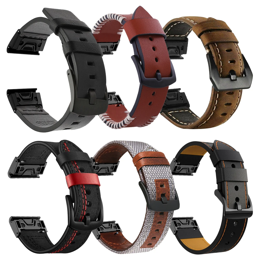26 22mm Leather Watchband For Garmin Fenix 7 7X 6X 6 Pro 5X 5 Plus Watch Quick Release Wrist Strap 3 HR Epix Gen 2 935 Bracelet
26 22mm Leather Watchband For Garmin Fenix 7 7X 6X 6 Pro 5X 5 Plus Watch Quick Release Wrist Strap 3 HR Epix Gen 2 935 Bracelet