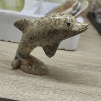 1pcs Peru Soap Stone presents a small gift healing lovely dolphin
1pcs Peru Soap Stone presents a small gift healing lovely dolphin