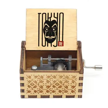 la casa de papel dali professor print Wooden Hand Crank Music Box music Theme bella ciao Music Box Christmas Birthday Gift 
la casa de papel dali professor print Wooden Hand Crank Music Box music Theme bella ciao Music Box Christmas Birthday Gift