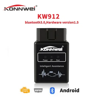 KONNWEI KW912 ELM327 Bluetooth Pic18f25k80 Obd2 v1.5 Scanner Car Diagnostic Tool Code Reader Scan OBD2 Automotive Car Obd2 Tools
KONNWEI KW912 ELM327 Bluetooth Pic18f25k80 Obd2 v1.5 Scanner Car Diagnostic Tool Code Reader Scan OBD2 Automotive Car Obd2 Tools