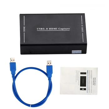 HDMI Video Capture Card USB 3.0 1080P Recording Box for Windows MAC Phone PS3 PS4 Game Player TV BOX HDMI to PC Live Streaming