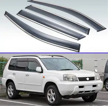 For Nissan X-Trail First generation (T30) 2000-2007 Plastic Exterior Visor Vent Shades Window Sun Rain Guard Deflector 4pcs
For Nissan X-Trail First generation (T30) 2000-2007 Plastic Exterior Visor Vent Shades Window Sun Rain Guard Deflector 4pcs