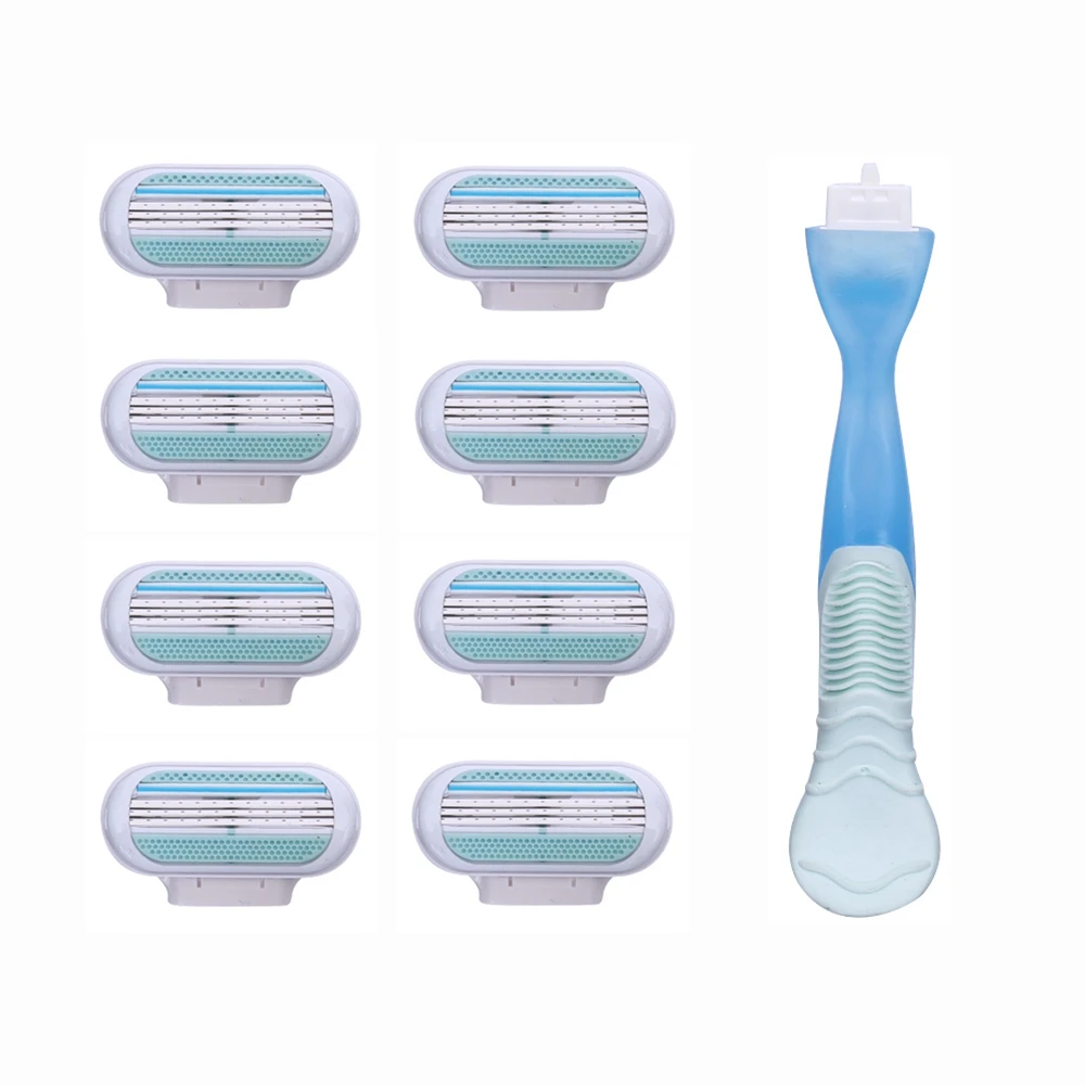 

Beauty Safety Razor Blade Shaving Blades Female Sharpener 3 Layer Woman Razor Blades Head Suitable for Face care
