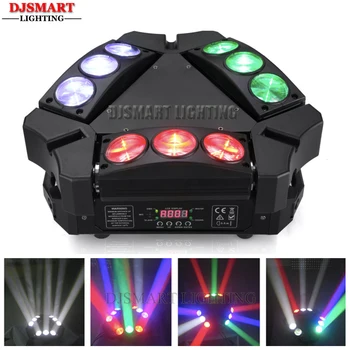 Djsmart Mini LED 9x10W Spider Light RGBW 4in1 Led Spider Beam Moving Head Stage Lights DMX Control for Party Wedding Christmas
Djsmart Mini LED 9x10W Spider Light RGBW 4in1 Led Spider Beam Moving Head Stage Lights DMX Control for Party Wedding Christmas