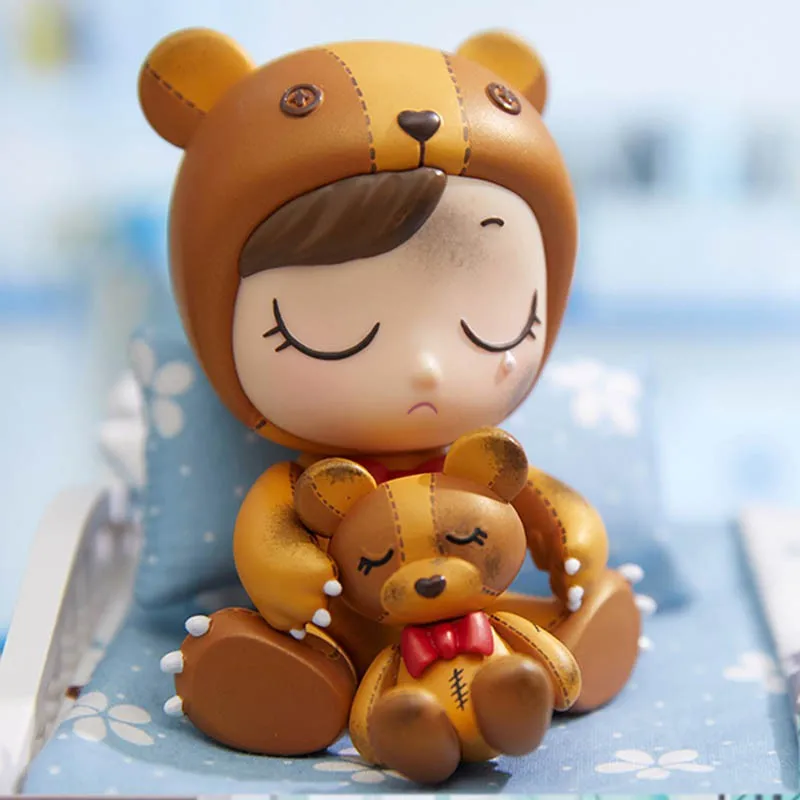 

Little Amber Bear-Hug Blind Box Guess Bag Mystery Box Toys Doll Cute Anime Figure Desktop Ornaments Gift Collection