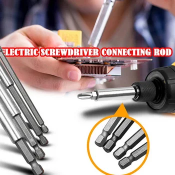 Magnetic Bit Holders 1/4" Hexagon Screwdriver Drill 60mm 75mm 100mm 150mm Screwdriver Bit Long Extension Bar Tools 
Magnetic Bit Holders 1/4" Hexagon Screwdriver Drill 60mm 75mm 100mm 150mm Screwdriver Bit Long Extension Bar Tools