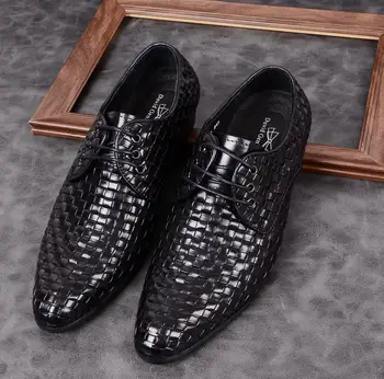 Men's Leather Shoes Business Dress Shoes Men's Lace-up Pointed Toe Large Size Cowhide Shoes Wedding Wear
Men's Leather Shoes Business Dress Shoes Men's Lace-up Pointed Toe Large Size Cowhide Shoes Wedding Wear