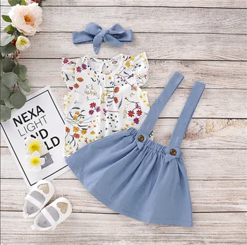 Imcute Brand 3PCS Toddler Kid Baby Girl Sets For Floral Top Shirt Suspender Skirt Dress Outfits Clothes Sweet Summer Sets
Imcute Brand 3PCS Toddler Kid Baby Girl Sets For Floral Top Shirt Suspender Skirt Dress Outfits Clothes Sweet Summer Sets