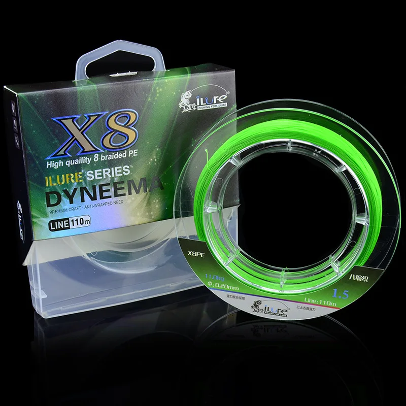 New Style Ilure Expedition Second Generation PE Line Dyneema 8-Strand Eight Series Fishing for 110 M X8 Strong Lure Fishing Line
New Style Ilure Expedition Second Generation PE Line Dyneema 8-Strand Eight Series Fishing for 110 M X8 Strong Lure Fishing Line
