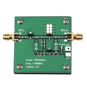 RF Broadband Power Amplifier Module for Radio Transmission FM HF VHF 1-930MHz 2W
RF Broadband Power Amplifier Module for Radio Transmission FM HF VHF 1-930MHz 2W