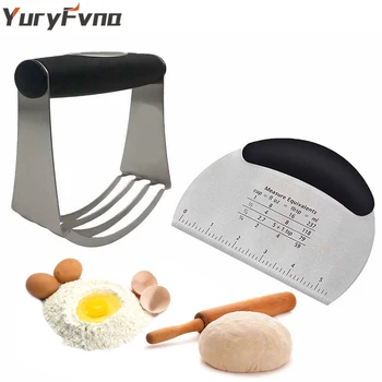 YuryFvna Pastry Cutter Mixer Blender Baking Dough Blender Cutter Stainless Steel Bladed Dough Cutter/Blender Scraper Chopper
YuryFvna Pastry Cutter Mixer Blender Baking Dough Blender Cutter Stainless Steel Bladed Dough Cutter/Blender Scraper Chopper