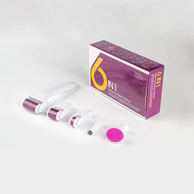 DRS Derma Roller 6 in 1 Set kit Derma Rolling System 12/300/720/1200 Needles and Silicone Facial Cleansing Brush Meso Roller
DRS Derma Roller 6 in 1 Set kit Derma Rolling System 12/300/720/1200 Needles and Silicone Facial Cleansing Brush Meso Roller