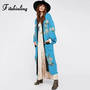 Fitshinling Bohemian Holiday Beach Kimono Bikini Outing Pockets Embroidery Swimsuits Cover Up Vintage Oversized Long Cardigans
Fitshinling Bohemian Holiday Beach Kimono Bikini Outing Pockets Embroidery Swimsuits Cover Up Vintage Oversized Long Cardigans