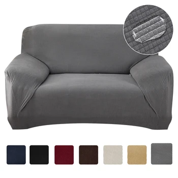 1/2/3/4seaters Knitted Jacquard Waterproof Sofa Cover For Living Room All-inclusive Elastic Couch Cover Solid Stretch Slipcover
1/2/3/4seaters Knitted Jacquard Waterproof Sofa Cover For Living Room All-inclusive Elastic Couch Cover Solid Stretch Slipcover