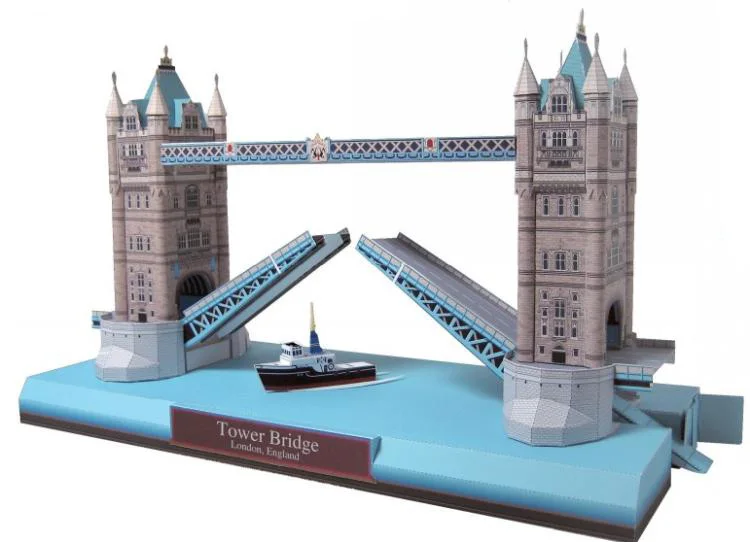 Кэндис Го! 3D пазл бумажная модель DIY игрушка Тауэрский мост Лондон Англия