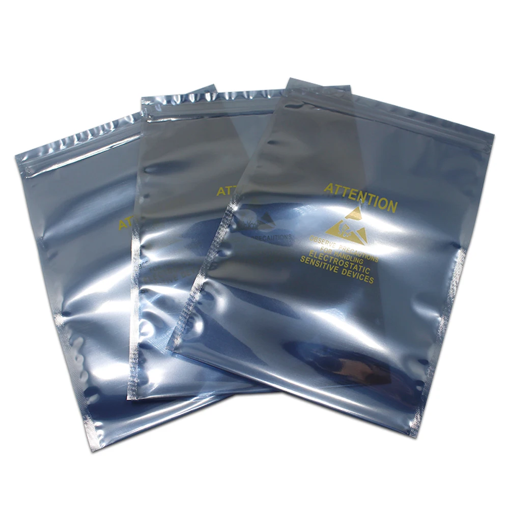 100pcs/Lot Zip Lock Clear Anti-Static Package Pouches For Electronic Accessories Storage ESD Shielding Self Sealing Packing Bag
100pcs/Lot Zip Lock Clear Anti-Static Package Pouches For Electronic Accessories Storage ESD Shielding Self Sealing Packing Bag