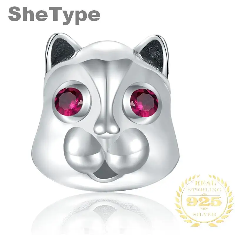 SheType 1.7g Authentic 925 Sterling Silver Little Bear Pendant Red CZ Animal Charms Fit Charm Bracelets Necklace DIY Jewelry
SheType 1.7g Authentic 925 Sterling Silver Little Bear Pendant Red CZ Animal Charms Fit Charm Bracelets Necklace DIY Jewelry