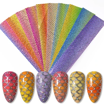10 Sheet Holographics Nails Stickers Laser Effect Unique Fish Scale Pattern Nail Foils Decals Stickers DIY Nail Art Decorations
10 Sheet Holographics Nails Stickers Laser Effect Unique Fish Scale Pattern Nail Foils Decals Stickers DIY Nail Art Decorations