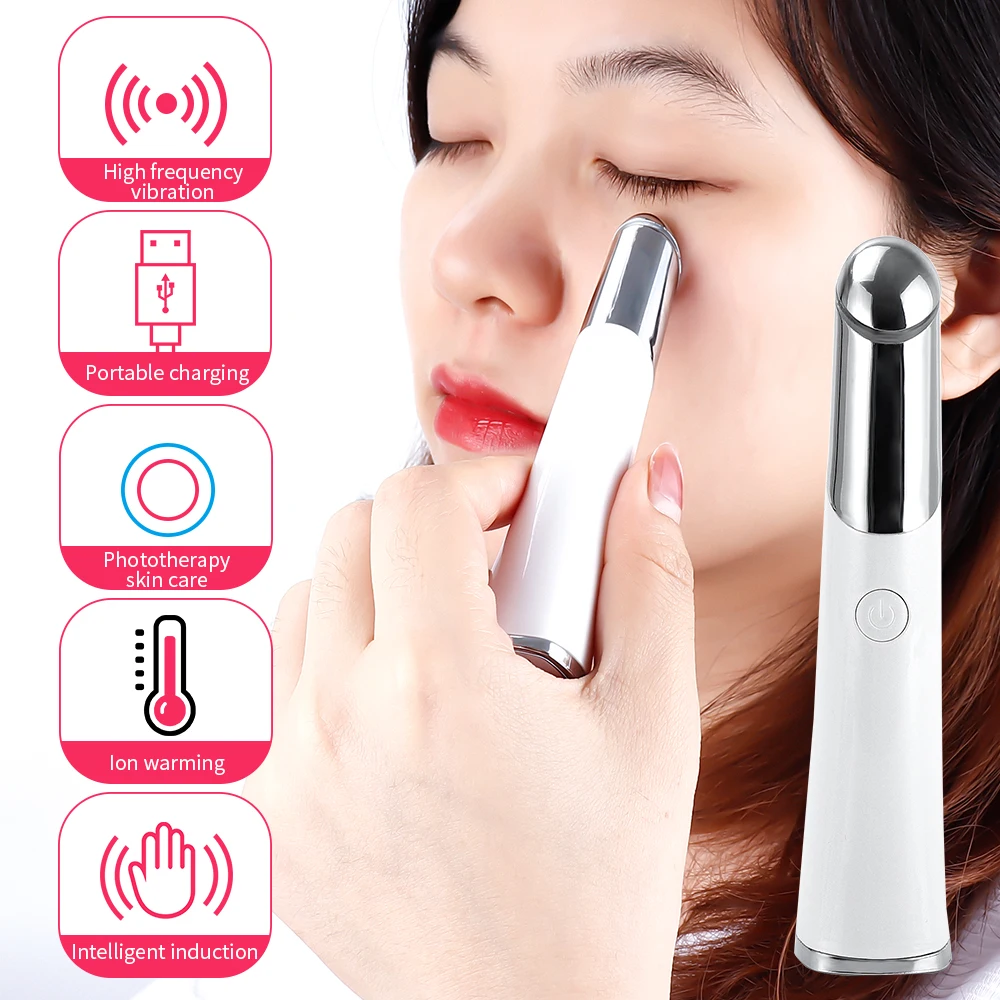 Electric Vibration Heated Eye Massager Eye Wrinkle Massage Pen Dark Circle Removal Puffiness Remover Anti Aging Eyes Care Tools
Electric Vibration Heated Eye Massager Eye Wrinkle Massage Pen Dark Circle Removal Puffiness Remover Anti Aging Eyes Care Tools