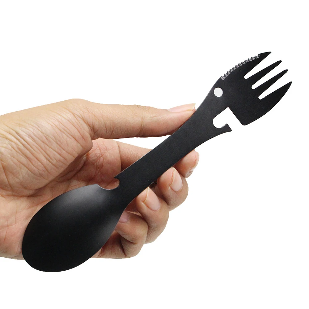 Multi-functional Cutlery 5-IN-1 Knife Can Bottle Opener Spoon Fork Food Cutter Camping Picnic BBQ Stainless Steel Tableware
Multi-functional Cutlery 5-IN-1 Knife Can Bottle Opener Spoon Fork Food Cutter Camping Picnic BBQ Stainless Steel Tableware