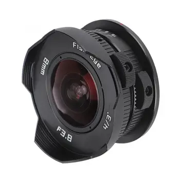 8mm F3.8 180 degree Wide Angle Fisheye Lens for Olympus M4/3 Mount Mirrorless Camera len accessories Five Groups Of Six lens
8mm F3.8 180 degree Wide Angle Fisheye Lens for Olympus M4/3 Mount Mirrorless Camera len accessories Five Groups Of Six lens