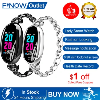 Finow E68 Smart Watch Women 0.96 Inch Heart Rate Monitor IP67 Waterproof Sport Fitness Brecelet 14 Days Standby Health Wristband
Finow E68 Smart Watch Women 0.96 Inch Heart Rate Monitor IP67 Waterproof Sport Fitness Brecelet 14 Days Standby Health Wristband