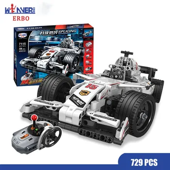 ERBO 729pcs RC Car Bricks Compatible Technic Building Blocks Remote Control F1 Racing Bricks Education Toys for Boys 
ERBO 729pcs RC Car Bricks Compatible Technic Building Blocks Remote Control F1 Racing Bricks Education Toys for Boys